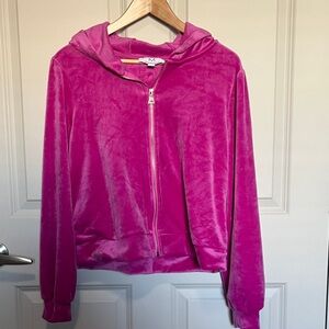 Magaschoni Fuchsia Cropped Velvet Women's Jacket